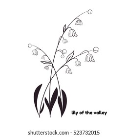 Lily of the valley tattoo drawing