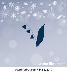 Lily of the valley. Vector illustration