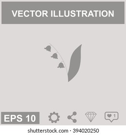 Lily of the valley. Vector illustration