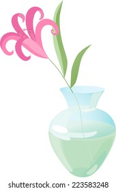lily in the vase