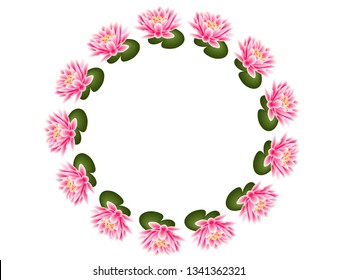 Lily water decor frame