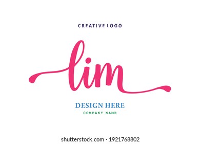 LIM lettering logo is simple, easy to understand and authoritative