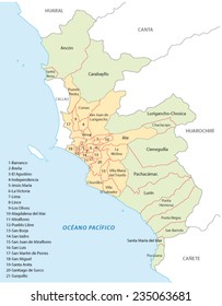 lima administrative map