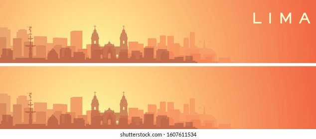 Lima Beautiful Skyline Scenery Banner