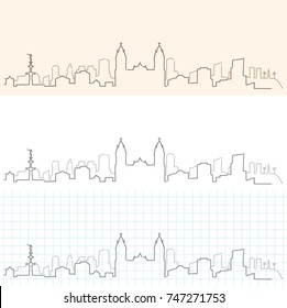 Lima Hand Drawn Skyline