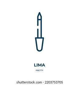 Lima icon. Linear vector illustration from pretty collection. Outline lima icon vector. Thin line symbol for use on web and mobile apps, logo, print media.
