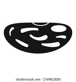 Lima kidney bean icon. Simple illustration of lima kidney bean vector icon for web design isolated on white background