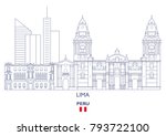 Lima Linear City Skyline, Peru