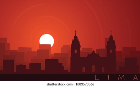 Lima Low Sun Skyline Scene
