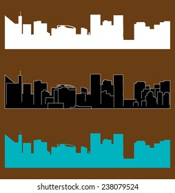 Lima, Peru (city silhouette)