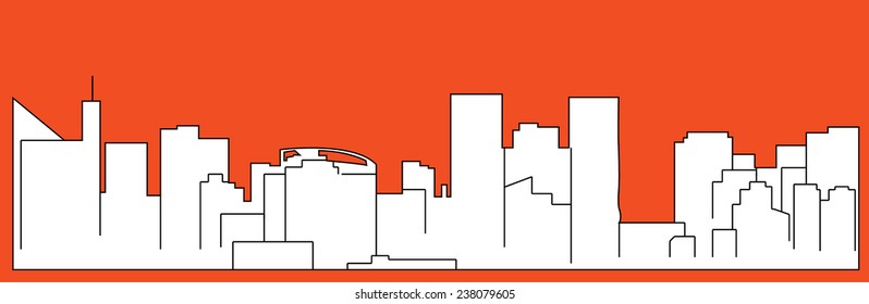 Lima, Peru (city silhouette)