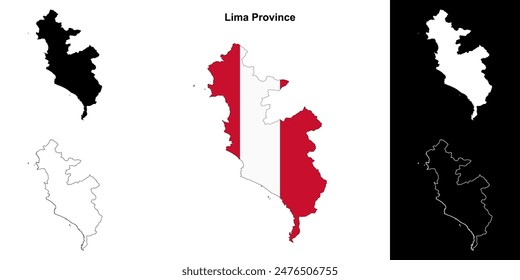 Region Lima Landkarte Set