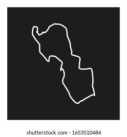 Lima region map in Peru country