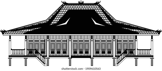 Limas House Palembang Traditional House