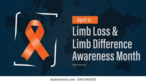 Limb Loss and Limb Difference Awareness Month campaign banner. Observed in April.