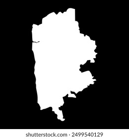 Limbazi district map, administrative division of Latvia. Vector illustration.
