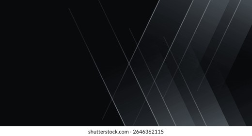 Fundo preto limbo. Fundo de gradiente escuro abstrato. Parede colorida do estúdio, quarto, suporte para exposição do produto ou foto. Banner moderno com espaço vazio para texto publicitário. Ilustração vetorial.