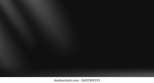 Limbo fondo negro. Abstractas fondo de gradiente oscuro. Pared del color del estudio, sitio, soporte para la exhibición del producto o la foto.