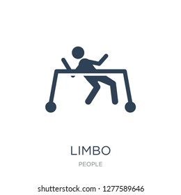 limbo icon vector on white background, limbo trendy filled icons from People collection, limbo vector illustration