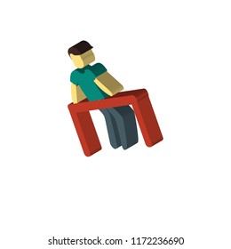 Limbo isometric left top view 3D icon
