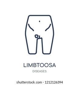 Limbtoosa icon. Limbtoosa linear symbol design from Diseases collection. Simple outline element vector illustration on white background.