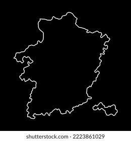 Limburg Province map, Provinces of Belgium. Vector illustration.