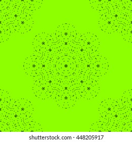 Lime abstract background, striped textured geometric seamless pattern