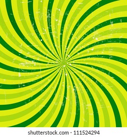Lime abstract grunge hypnotic background. vector illustration
