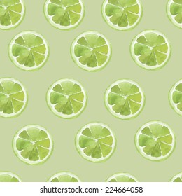 Lime, bright watercolor pattern