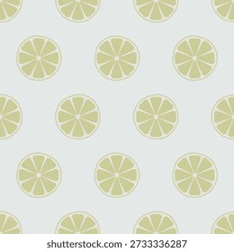 Fatias de frutas cítricas de limão estilo mínimo para estampas têxteis para tecido, padrão sem costura no fundo claro