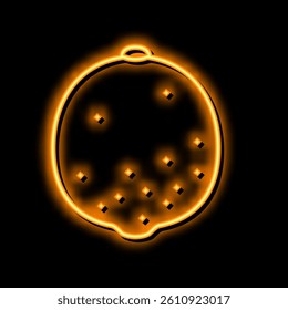 lime citrus neon light sign vector. lime citrus illustration