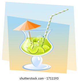 Lime cocktail