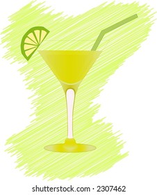 Lime cocktail