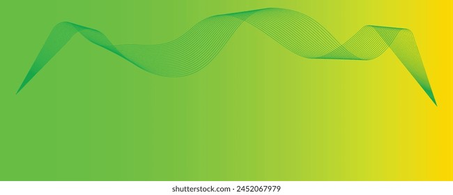 Lime color and Gold color gradient with smooth line art Blank background for product display, product advertising backdrop,luxury-3d-background, modern-abstract-background, product 3d background.