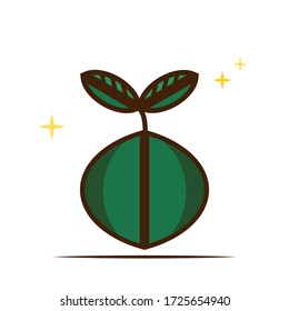 Lime flat icon, fresh juicy fruit. Vitamins in fruits. Vector.
