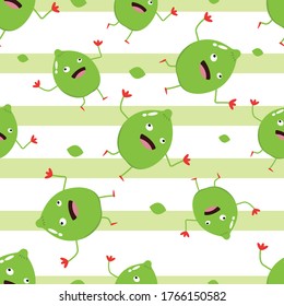 Lime Fruit Cartoon Character Design Grafik geeignet für Ihre Design-Anforderungen: Logos, Illustrationen, Animationen, T-Shirt-Designs usw.