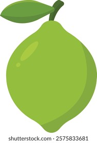 Lime Fruit Cartoon Ilustration Design