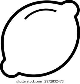 Lime fruit icon flat line style vector image