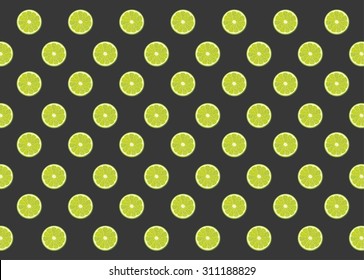 Lime fruit slices background eps10 vector illustration