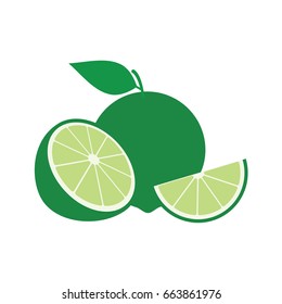 Lime Fruit Vector Design Stock Image