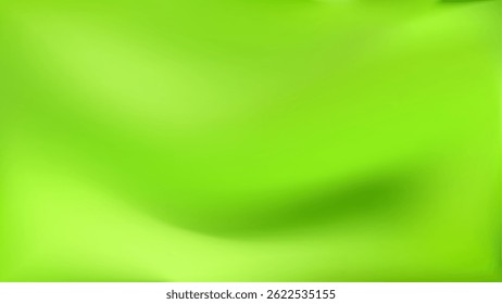 Lime green background. Bright smooth aesthetic bg. Organic wave texture. Vector illustration. EPS 10.