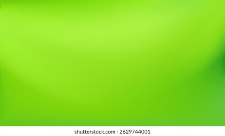 Lime green background. Bright smooth aesthetic bg. Organic wave texture. Vector illustration. EPS 10.