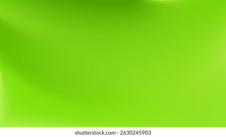 Fondo verde lima. Bolso estético liso brillante. Textura de onda orgánica. Ilustración vectorial. EPS 10.