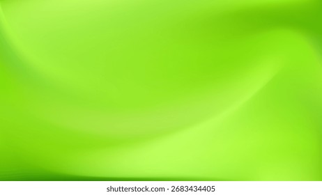 Fundo verde-limão. Brilhante suave estética bg. Textura de ondas orgânicas. Ilustração vetorial. EPS 10.