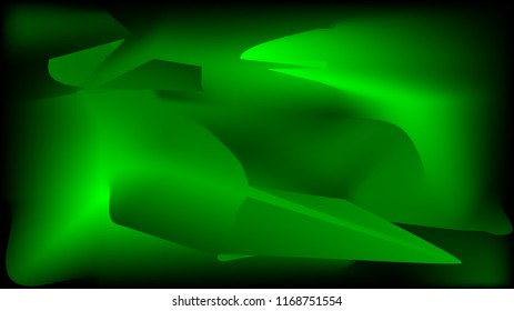 Lime green and black abstract vector background with copy space. Random mesh gradient pattern 