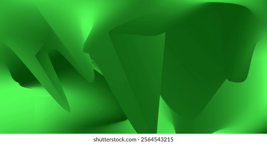 Lime green and black abstract vector background with copy space. Random mesh gradient pattern