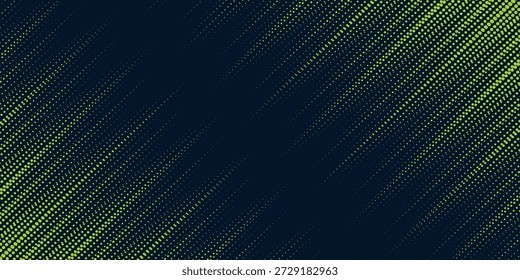 Lime Green Brush Texture with Halftone Effect Isolated on Dark Background. Grunge Sport Background, 