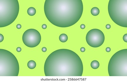 Lime green bubbles of various sizes on a bright light green background. The gradient effect and subtle texture are ideal for spring and summer designs.