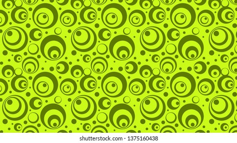Lime Green Circle Background Pattern