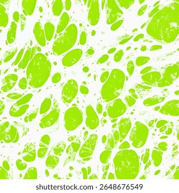 Lime green, light white, and black ink splatter pattern, on linen fabric print pattern, cotton, silk, vector illustration, doodle summer, kids and baby designs for print fabric.